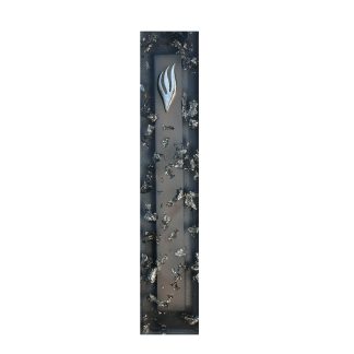 Modern Mezuzah Case. Silver Shin Letter