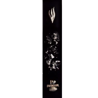 Sports Fun Modern Mezuzah Case. Love Football and Shin Letter