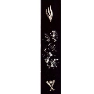 Sports Fun Modern Mezuzah Case. Baseball Bat Sign and Silver Shin Letter